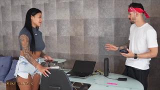 I consent, here you have my love: 'Unfaithful Latina Mariana Martix bangs her internet technician's rod'
