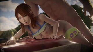 Raw, filthy beach banging with a lovely little tramp taking on all comers