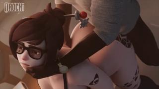 Mei's moist vagina🌮️ stretched by BBC, surrendering to primal passion