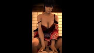 Slutty Japanese babe seductively rides a massive, sweaty dick🍆-fella's rock-hard meat-stick
