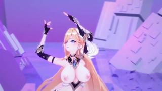 Blonde Girl with Big Boobs Dances and Has Sex 720p Hentai