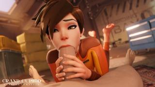 Tracer Licks Huge BBC To The Back Door