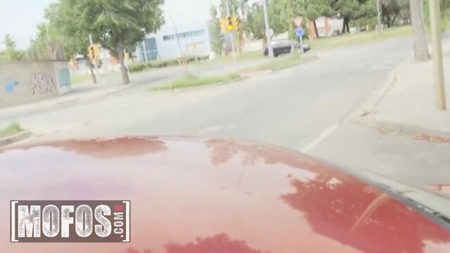 MOFOS - Jordi El Finds Lily Veroni's Ass Hanging Out Of The Car Window With No Underwear