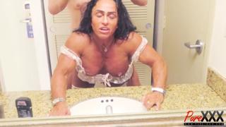 Intimate Rearview XXX Action with Ruby Muscle's Firm Booty