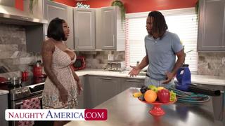 Curvy Black Mistress Seduces Her Giant Dick🌭 Neighbor While Husband’s Away