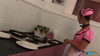 Delicious Kitchen Fun with Two Busty Blonde Mature Ladies