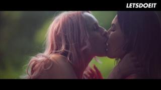 Wild girls Vanessa Decker and Angel Wicky passionately licking each other's pussies under the sun