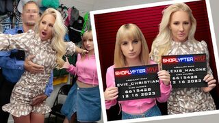Evie gets humiliated in the back office for allegedly swiping hair dye - Shoplyfter MYLF