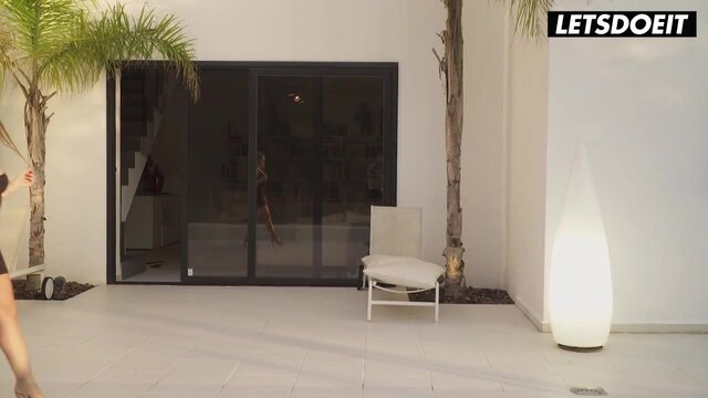 Alessandra Jane, Adel Morel and Josephine Jackson Lesbian Party By The Pool - A GIRL KNOWS