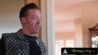 Stud seduces curvaceous stepmom-in-law Katie Morgan, flirty tattoos ignite forbidden desires