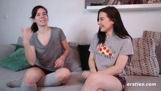 Debutantes' sloppy seconds - newbie Missy ravaged by pro Domino on raw cam