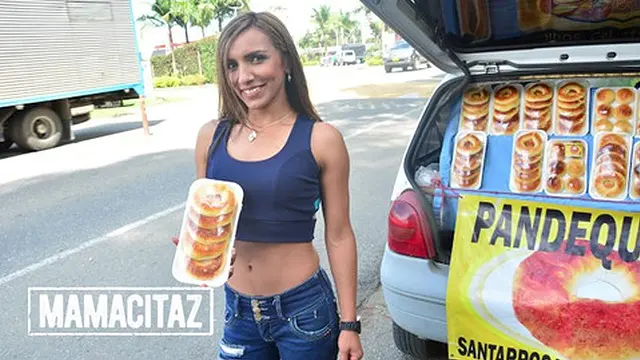 Juicy Spanish beauty Adriana Betancur devours raw, greasy cock🍆 in merciless marketplace romp