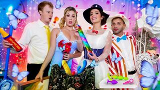 Naughty😈 nanny knows sucking dick🍆 makes learning magic go down, Mary Poppins-style