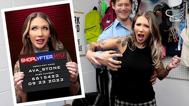 Big-titted MILFs get plowed by cocks in hardcore shoplifting parody gone wild!