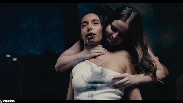 Big Horny Witch Codi Vore Turns Shelena Into Insatiable Lesbian Before Unbirthing Her