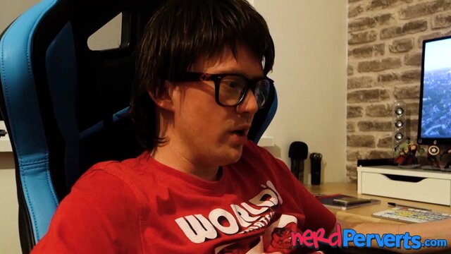 Attractive young woman gives head to a fake porn producer