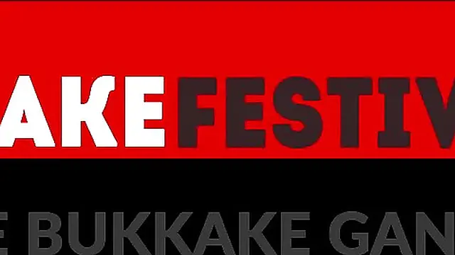 Two busty babes prepare for a massive cum shower in orgy