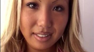 Dirty little Asian doll gets brutally screwed and brutally creampied