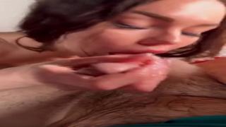 Feasting on his raw cock🌭, engulfing shaft and scrotum in one lustful move