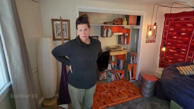 A Lonely MILF seduces a young man who rents her basement apartment  `The landlady` Part 1