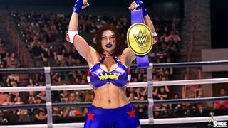 Arrogant Wresting Diva gets face fucked by a hung Luchadore