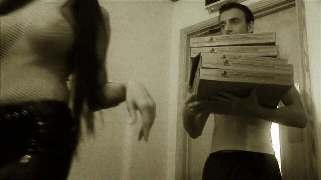 Brunette With Big Boobs Lisa Rose In Food Covered Anal Sex Session- Titopia