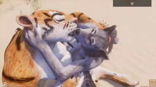 Wild Life / Lesbian Furrie Porn Tiger and Wolf Girl