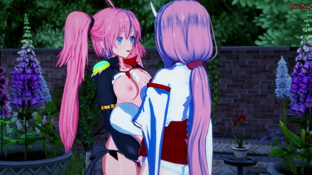 Milim Nava and Shuna lesbian sex - That Time I Got Reincarnated as a Slime Hentai