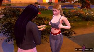 Paying Athlete to Have Lesbian Sex in Public - Sexual Hot Animations