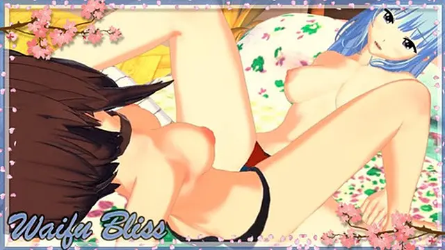 Aqua and Megumin pleasure each other, sharing intimate moments