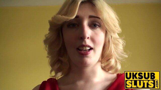 UKSubSluts com - Jessica Jensen's busty self-pleasure and big cock fantasy