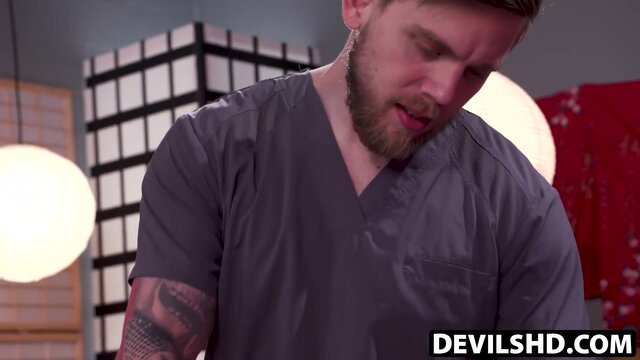 I massaged trans Janie Blade first before I relentlessly buttfucked her