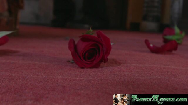 Audrey Noir and Kate Bloom in a forbidden group sex fuck