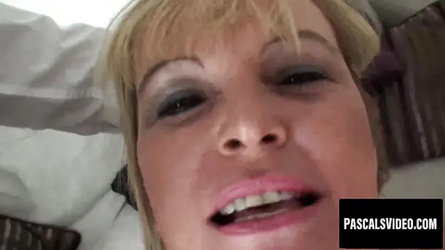 Chubby MILF Alisha indulges in sucking and riding on sofa