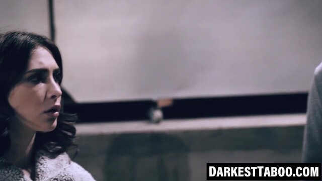 Redhead stepdaughter facialized in taboo foursome