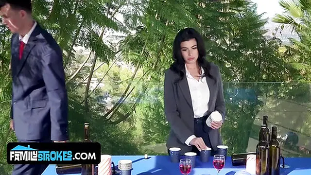 girlfriends Part 3 - Dirty Sluts Gal and Aubree Reunite Stepmommy and Stepdaddy With a Sloppy Orgy