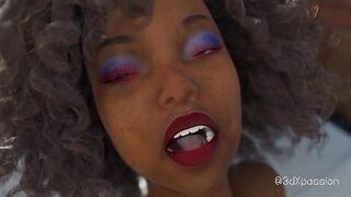 Nexus-3 Oasis – Busty brunette Fatima sucks cock & rides hard in her beach cabana