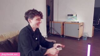 Dominant lesbian girl slapped Jeny Smith but couldn't stop