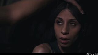 Lesbian Interracial Vampire Sex - Black Girl Mesmerizes and Dominates Big Fake Tits Latina