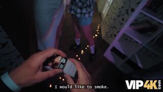 VIP4K. Big titty babe has a party affair