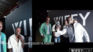 WIFEY Blonde MILF Hotwife Frenchy Gets Crempied In Epic DP Gangbang