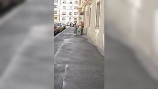 Asian girl masturbate with her big natural tits for money