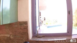 Ariana Grand Fucks a Middle-Aged Man at Work and Eats His Load