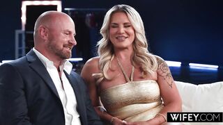 WIFEY Stunning Blonde Hotwife Cameryn Morie Gets Fucked By Another Man While Hubby Watches