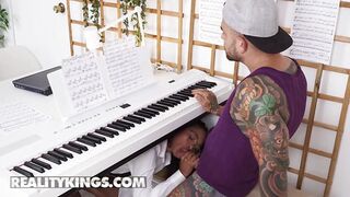 REALITY KINGS - Barbie Rous Gets Bent Over The Keyboard For Her Hottest Piano Lesson Ever