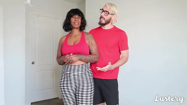 Lustery couple stay fit to fuck and enjoy intense orgasm