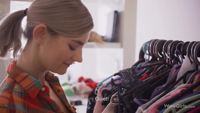 WOWGIRLS Gorgeous blonde girl Eva Elfie sucking off her lover