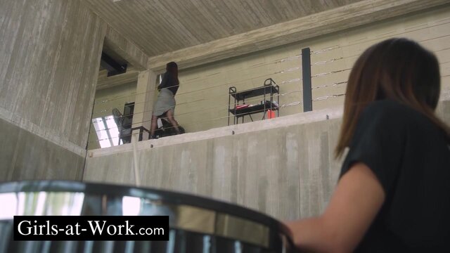 Lesbian fusion in the office