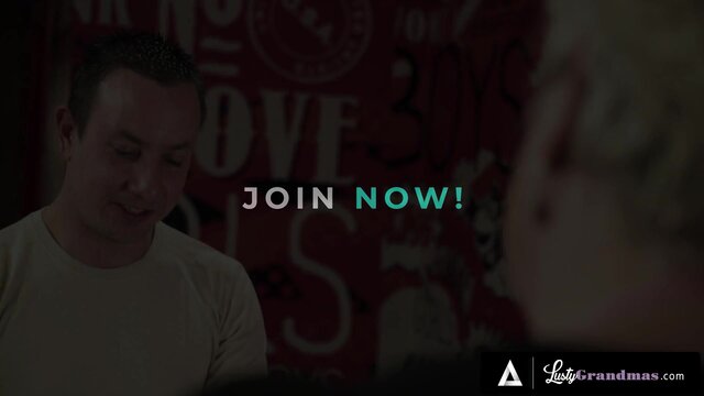 LUSTY GRANDMAS - Horny Astrid Sucks Big Cock Then Gets Pounded Doggystyle