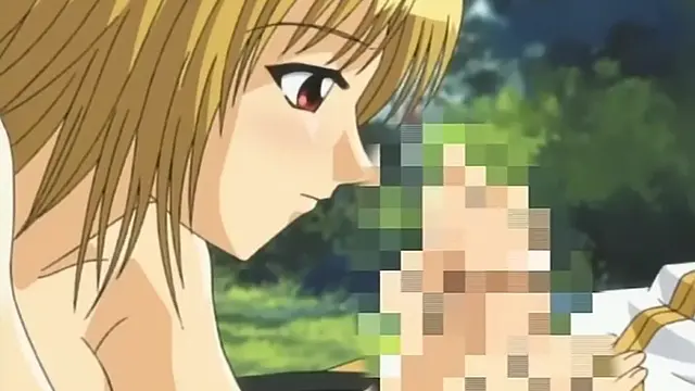 Blonde chick takes a pounding in turned on hentai pro action